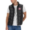 DOWN VEST WITH LOGO PATCH