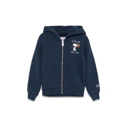 cotton fleece hoody with zipper