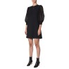 DRESS WITH PLEATED SLEEVES