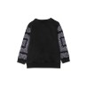 CREWNECK SWEATSHIRT PATTERNED PRINT AND LOGO