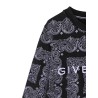 CREWNECK SWEATSHIRT PATTERNED PRINT AND LOGO