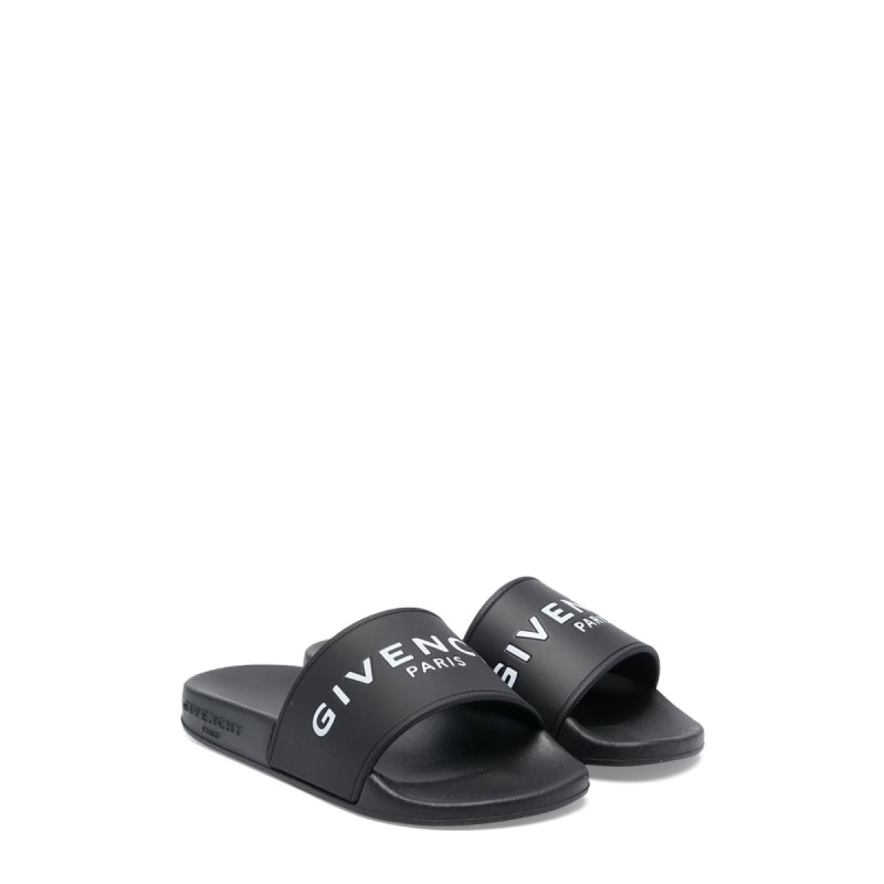 rubber logo slippers