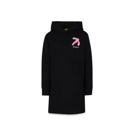 arrow acrylic hoodie dress