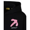 arrow acrylic hoodie dress