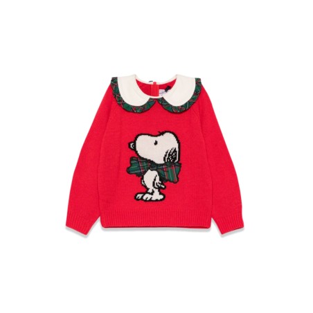 collar sweater with baloon cuff