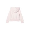 ZIPPER HOODED CARDIGAN WITH LOGO