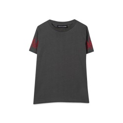 M/C EMBROIDERY RED FLAMES