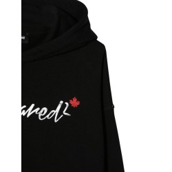 OVER HOODED SWEATSHIRT DRESS