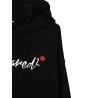OVER HOODED SWEATSHIRT DRESS