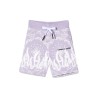 LILAC SHORTS KIDS WITH BANDANA PRINT