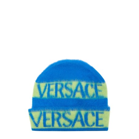 beanie logo stripes