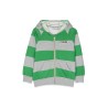 stripe zipper hoodie