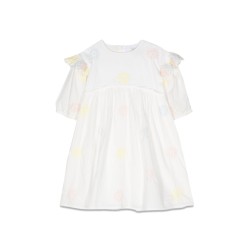 3/4 sleeve embroidered dress