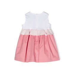 two-tone sleeveless dress