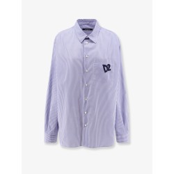 Dsquared2 Summer Lovers oversized striped cotton shirt