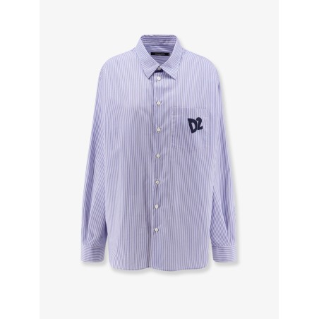 Dsquared2 Summer Lovers oversized striped cotton shirt