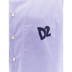 Dsquared2 Summer Lovers oversized striped cotton shirt