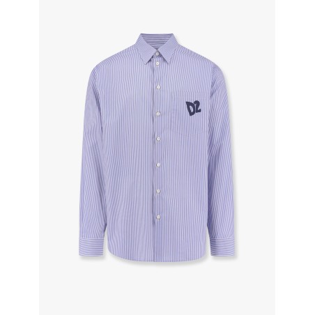 Dsquared2 Summer Lovers oversized striped cotton shirt