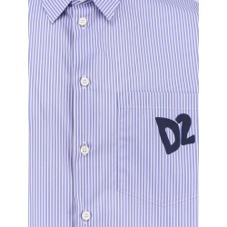 Dsquared2 Summer Lovers oversized striped cotton shirt