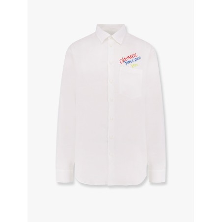 Dsquared2 Summer Lovers oversized linen shirt