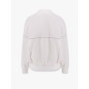Cotton cardigan with viscose inserts and Monili details