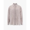 Striped linen and silk shirt