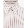 Striped cotton shirt with Monili detail