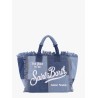 Vanity patchwork denim handbag with Logo print