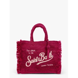 Colette raffia handbag with Logo embroidery