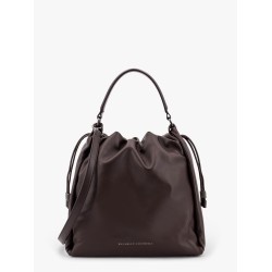 Mellow Bucket leather handbag with Monili detail