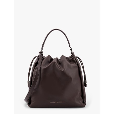 Mellow Bucket leather handbag with Monili detail