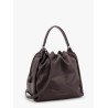 Mellow Bucket leather handbag with Monili detail