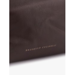 Mellow Bucket leather handbag with Monili detail