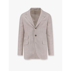 Linen, wool and silk blazer