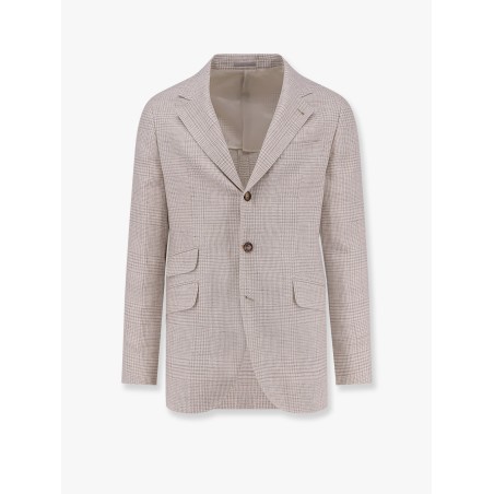 Linen, wool and silk blazer
