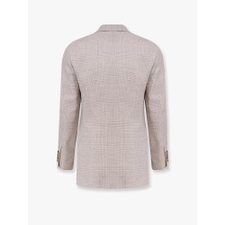Linen, wool and silk blazer