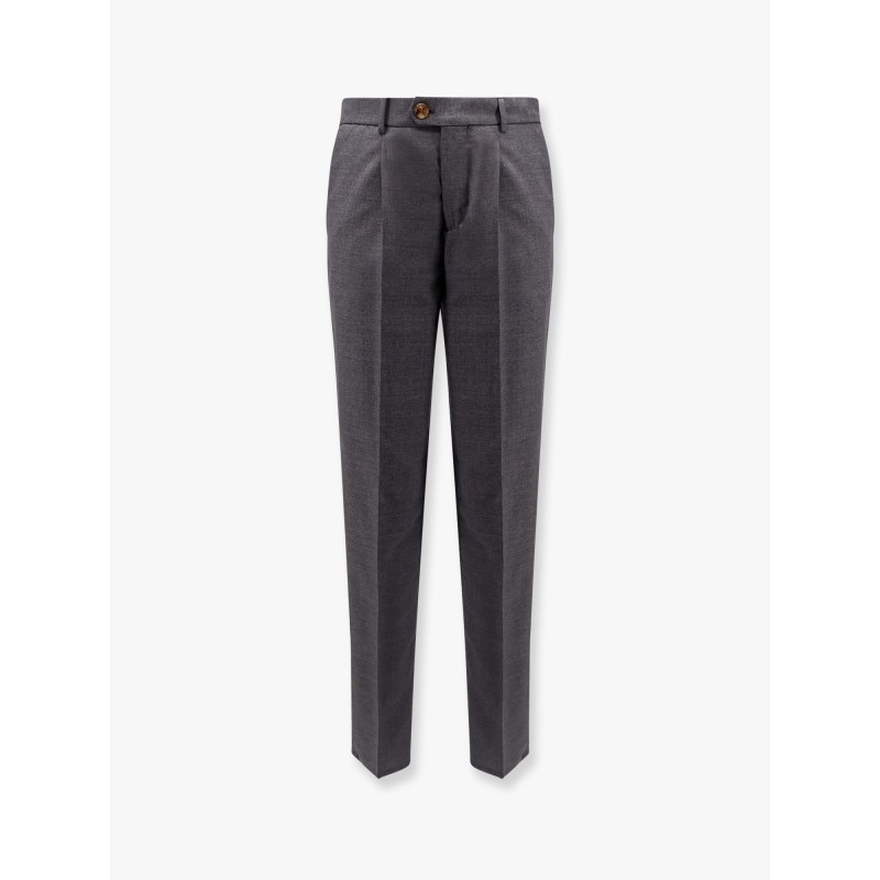 Virgin wool trousers with pinces