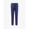 Linen, wool and silk trousers with pinces