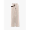 Reimagine by PINKO X Patrick McDowell cotton trousers with crossover and belt