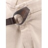 Reimagine by PINKO X Patrick McDowell cotton trousers with crossover and belt