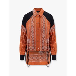 Clocks viscose shirt with bandana print