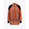 Clocks viscose shirt with bandana print