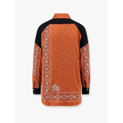 Clocks viscose shirt with bandana print