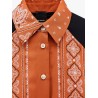 Clocks viscose shirt with bandana print