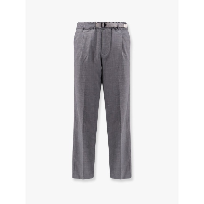Alex wool blend trousers with enamelled detail