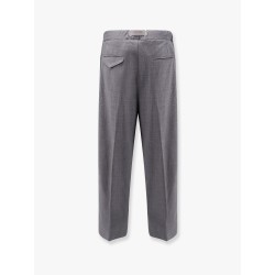 Alex wool blend trousers with enamelled detail