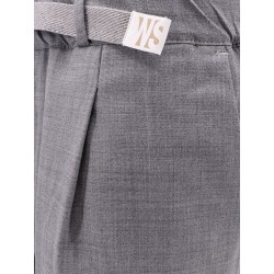 Alex wool blend trousers with enamelled detail