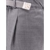 Alex wool blend trousers with enamelled detail
