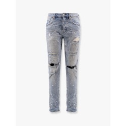 Light Indigo Paint Slim Fit Jeans
