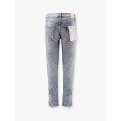 Light Indigo Paint Slim Fit Jeans